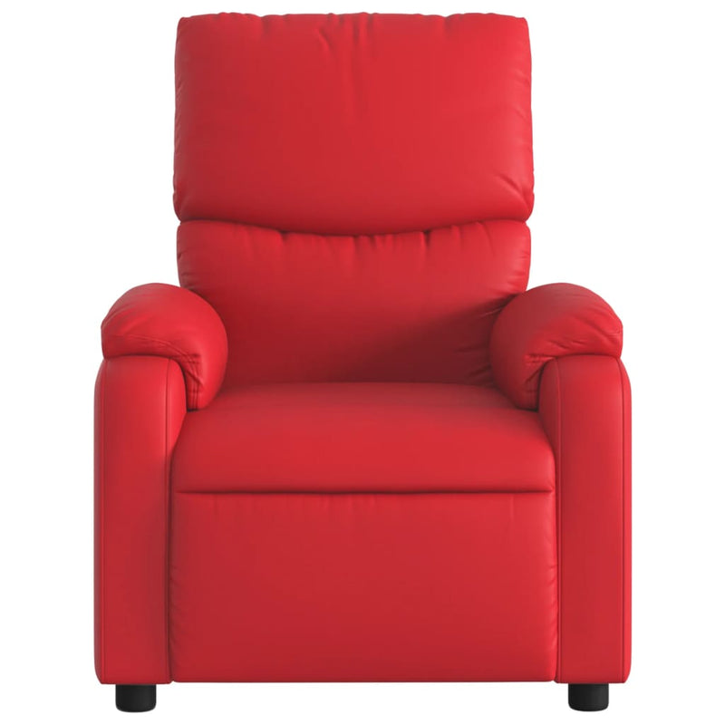 vidaXL piros műbőr dönthető fotel