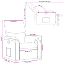 vidaXL piros műbőr dönthető fotel