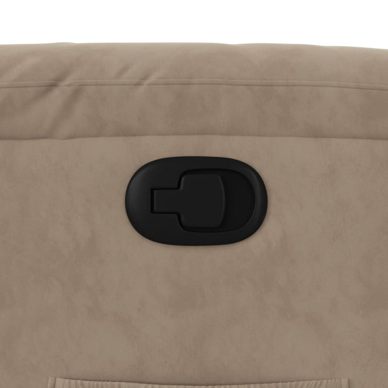 vidaXL tópszínű mikroszálas szövet dönthető fotel