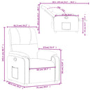 vidaXL világosszürke mikroszálas szövet dönthető fotel