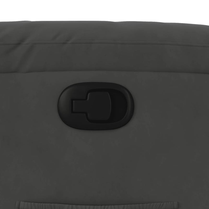 vidaXL sötétszürke mikroszálas szövet dönthető fotel