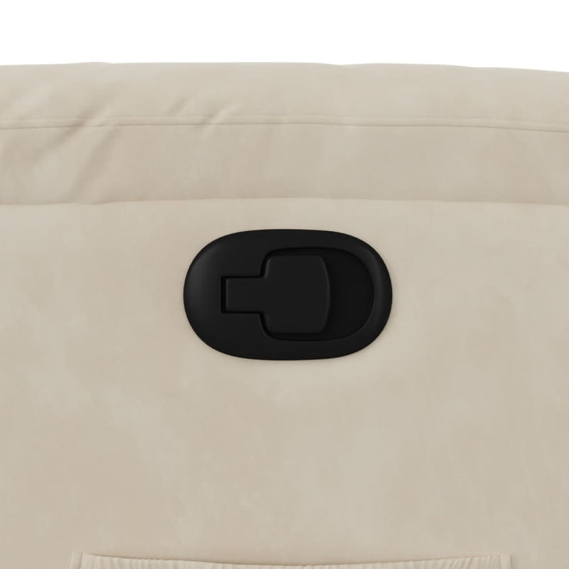 vidaXL bézs mikroszálas szövet dönthető fotel