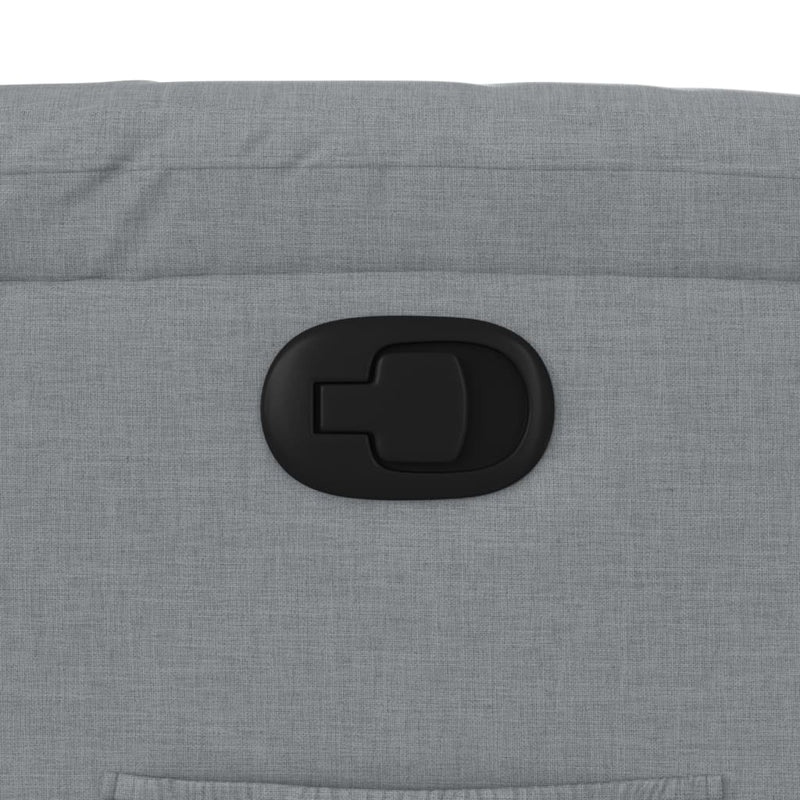 vidaXL világosszürke szövet dönthető fotel