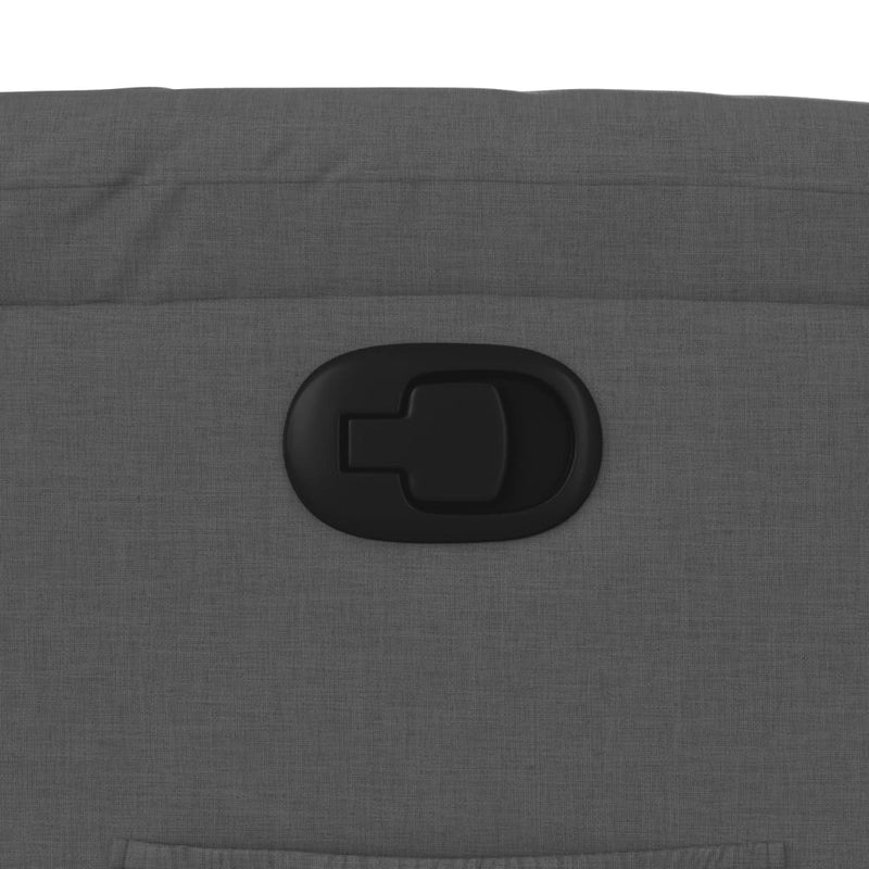 vidaXL sötétszürke szövet dönthető fotel