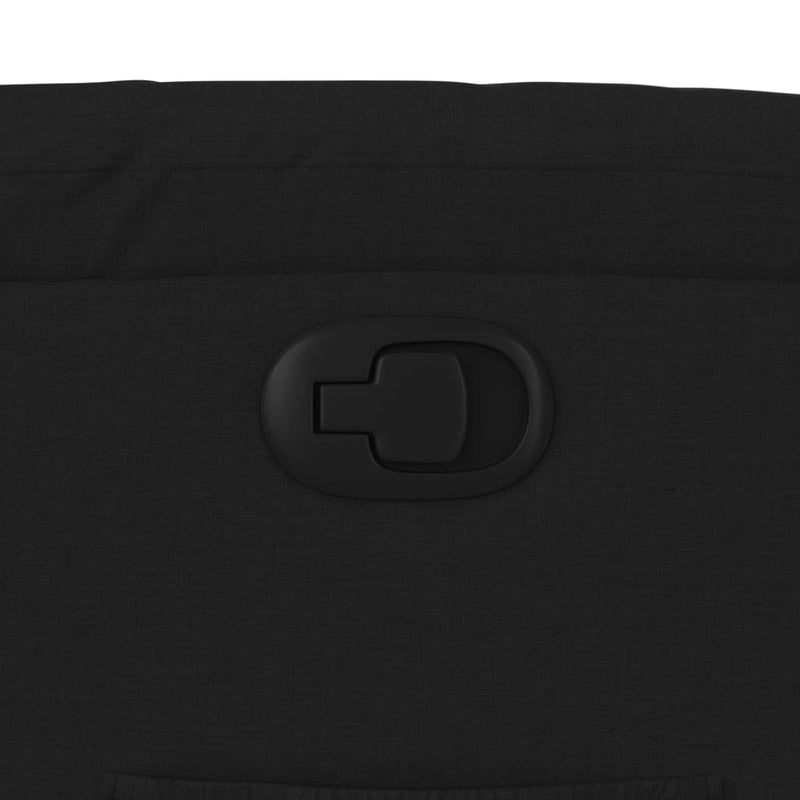 vidaXL fekete szövet dönthető fotel