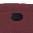 vidaXL bordó dönthető szövet fotel