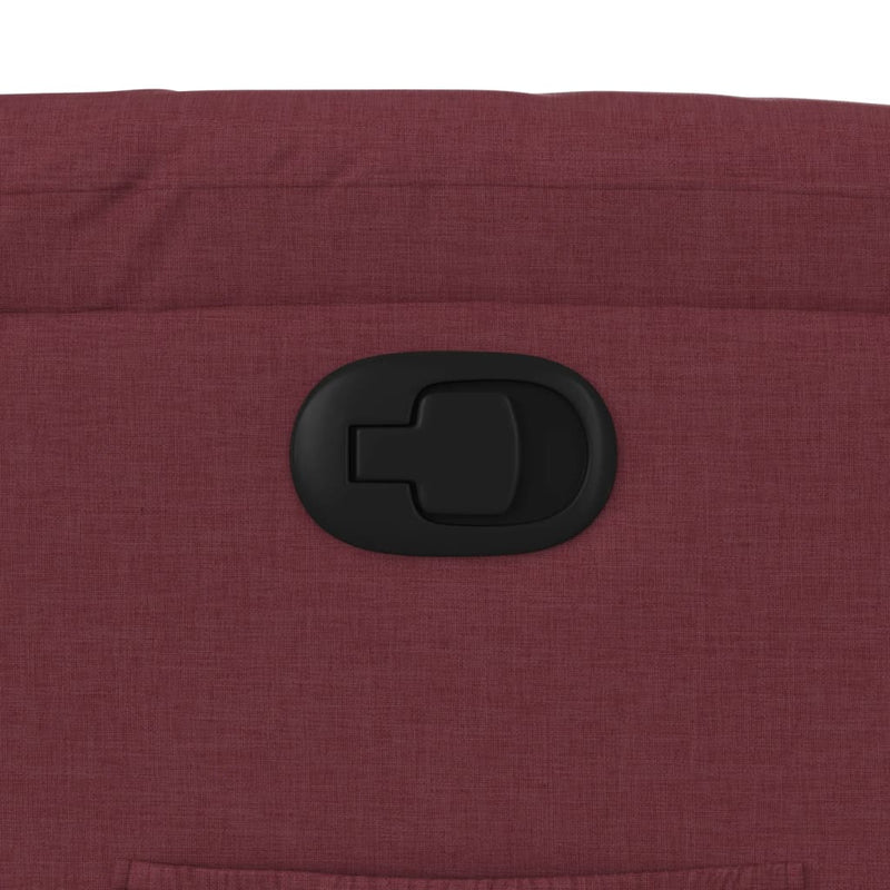 vidaXL bordó dönthető szövet fotel