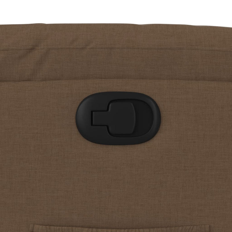 vidaXL barna szövet dönthető szék