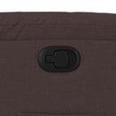 vidaXL sötétbarna szövet dönthető fotel