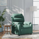 vidaXL sötétzöld szövet dönthető fotel