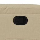 vidaXL krémszínű szövet dönthető fotel