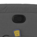 vidaXL sötétszürke szövet dönthető masszázsfotel