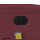 vidaXL bordó dönthető szövet masszázsfotel