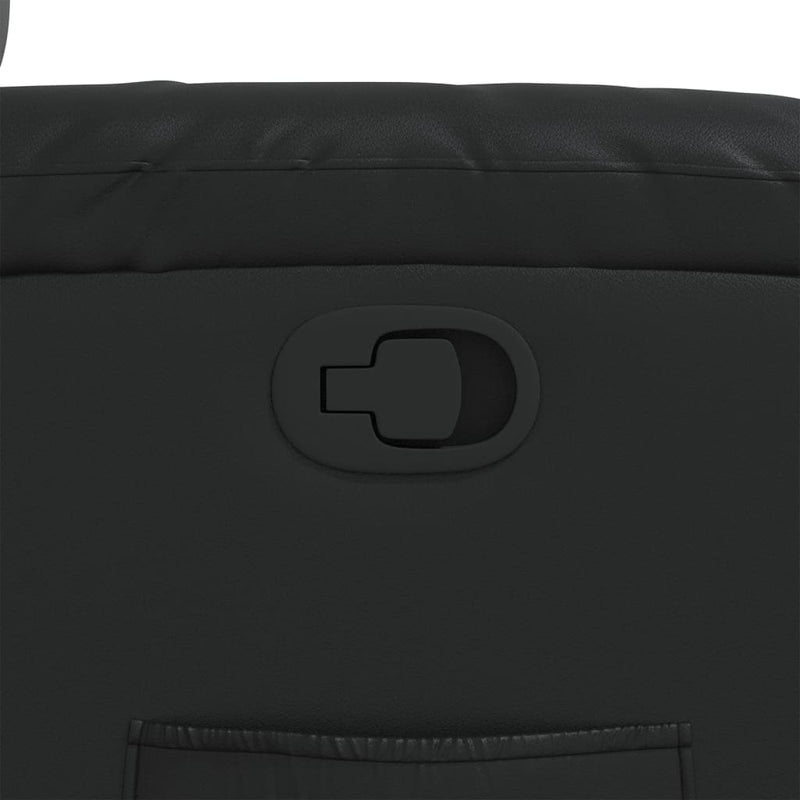 vidaXL fekete műbőr dönthető fotel