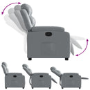 vidaXL szürke műbőr dönthető fotel