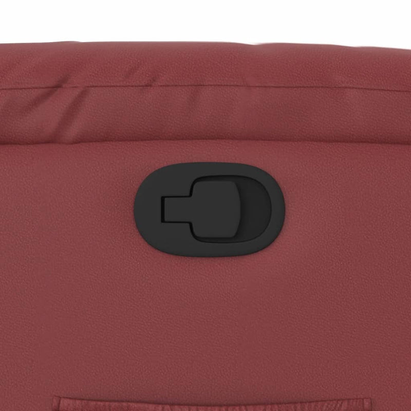 vidaXL bordó műbőr dönthető fotel