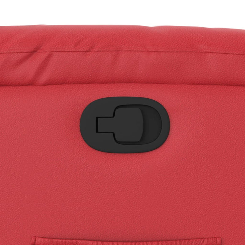 vidaXL piros műbőr dönthető fotel