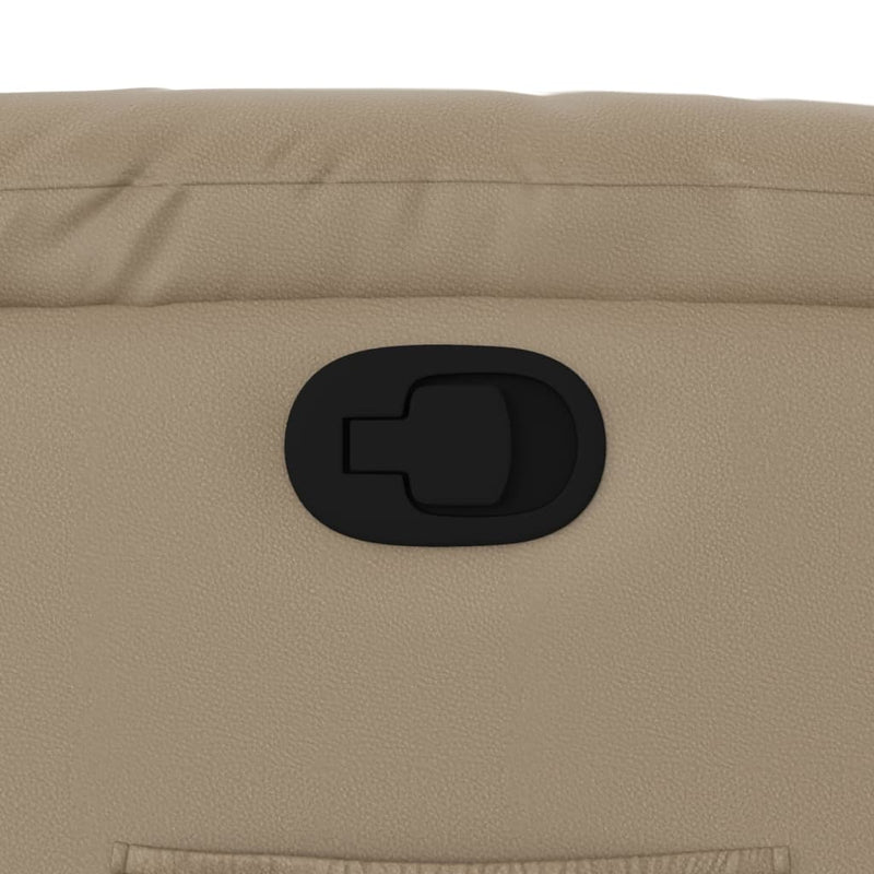 vidaXL kávészínű műbőr dönthető fotel