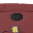 vidaXL bordó műbőr dönthető masszázsfotel