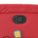 vidaXL piros műbőr dönthető masszázsfotel