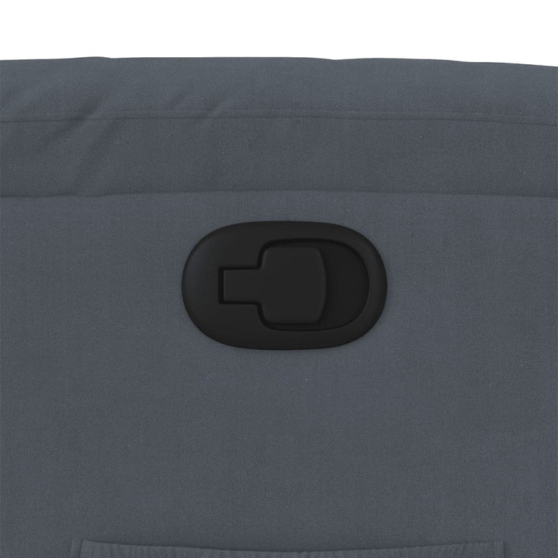 vidaXL sötétszürke bársony dönthető fotel