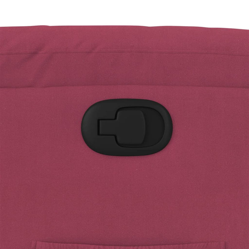 vidaXL bordó bársony dönthető fotel