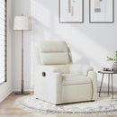vidaXL krémszínű bársony dönthető fotel
