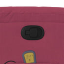 vidaXL bordó bársony dönthető masszázsfotel