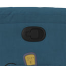 vidaXL kék bársony dönthető masszázsfotel