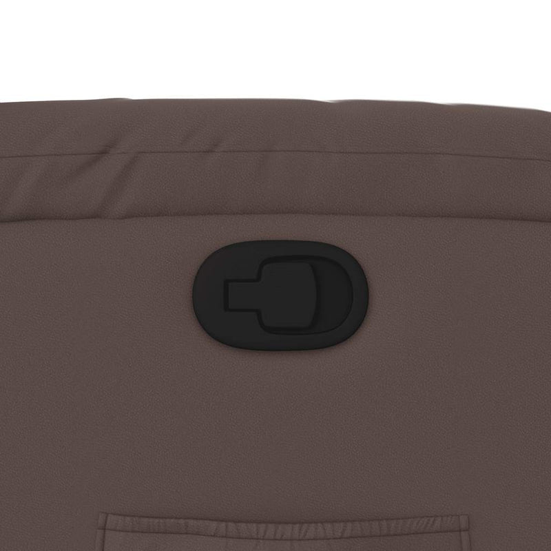 vidaXL barna műbőr dönthető fotel