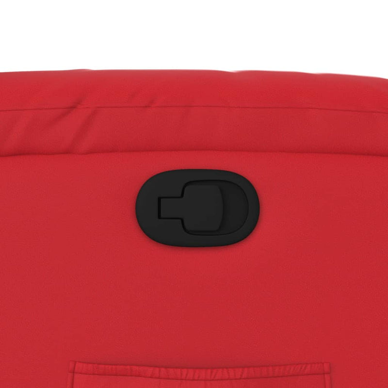 vidaXL piros műbőr dönthető fotel