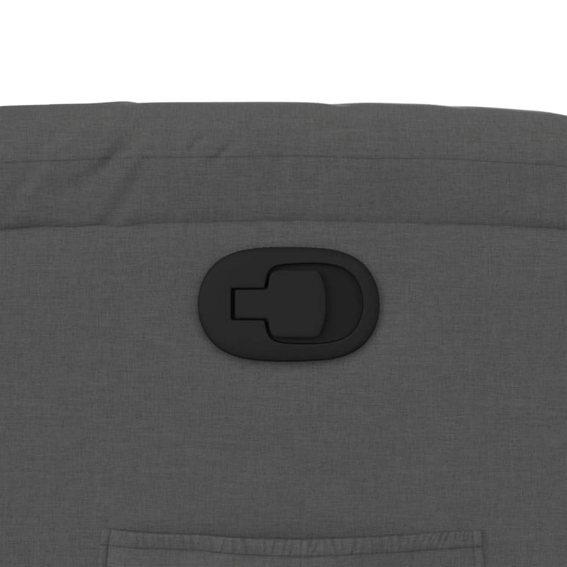 vidaXL sötétszürke szövet dönthető fotel