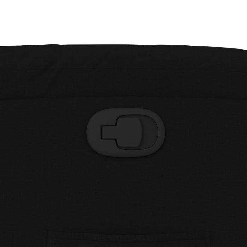 vidaXL fekete szövet dönthető fotel