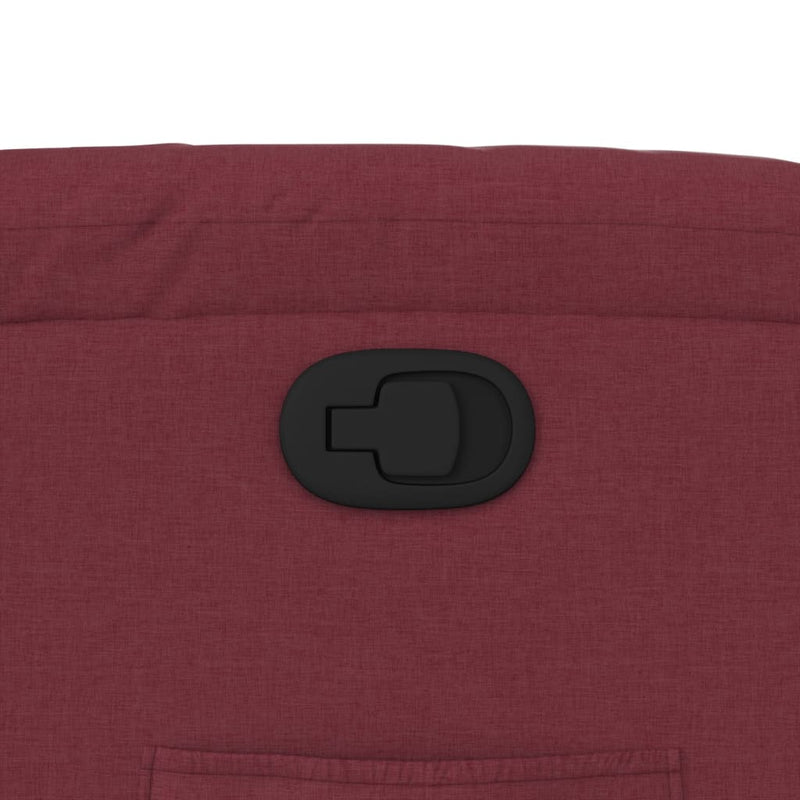 vidaXL bordó dönthető szövet fotel