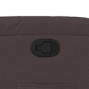 vidaXL sötétbarna szövet dönthető fotel