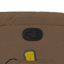 vidaXL barna szövet dönthető masszázsfotel