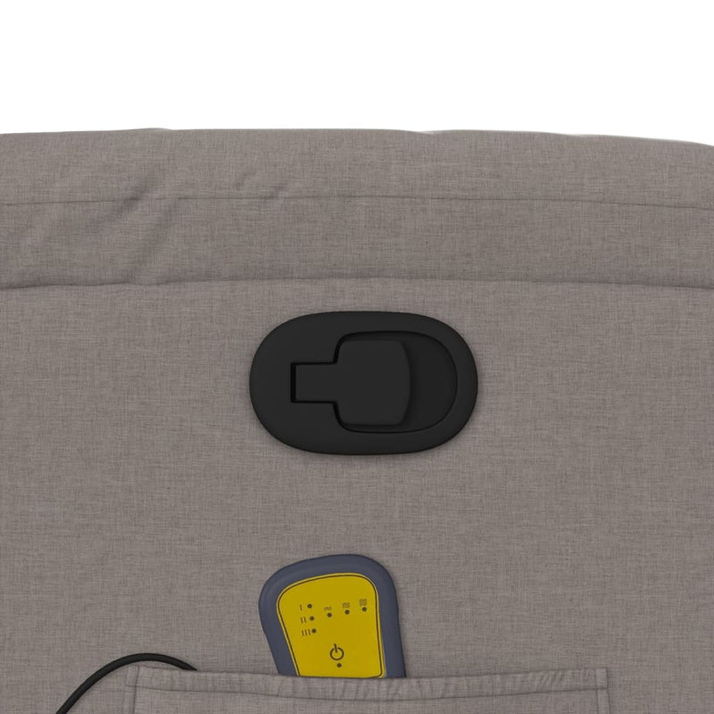 vidaXL tópszínű szövet dönthető masszázsfotel