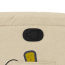 vidaXL krémszínű szövet dönthető masszázsfotel