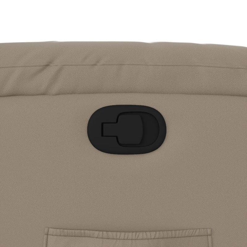 vidaXL kávészínű műbőr dönthető fotel