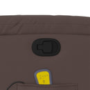 vidaXL barna műbőr dönthető masszázsfotel