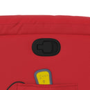 vidaXL piros műbőr dönthető masszázsfotel