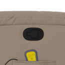 vidaXL kávészínű műbőr dönthető masszázsfotel