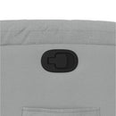 vidaXL világosszürke szövet dönthető fotel