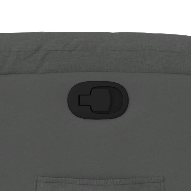 vidaXL sötétszürke szövet dönthető fotel