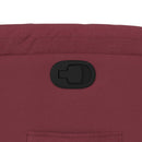 vidaXL bordó dönthető szövet fotel