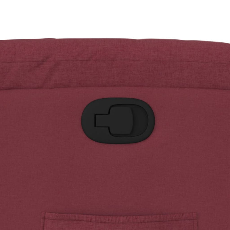 vidaXL bordó dönthető szövet fotel