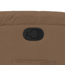 vidaXL barna szövet dönthető szék