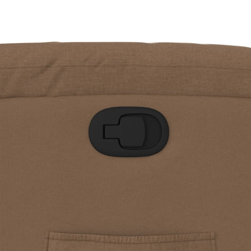 vidaXL barna szövet dönthető szék