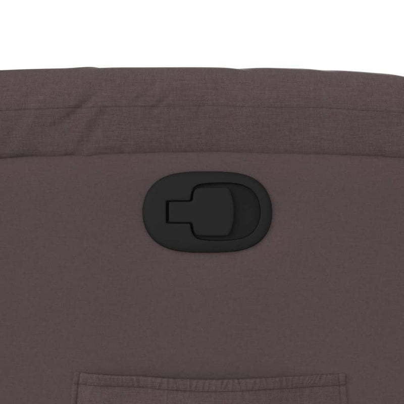 vidaXL sötétbarna szövet dönthető fotel