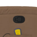 vidaXL barna szövet dönthető masszázsfotel